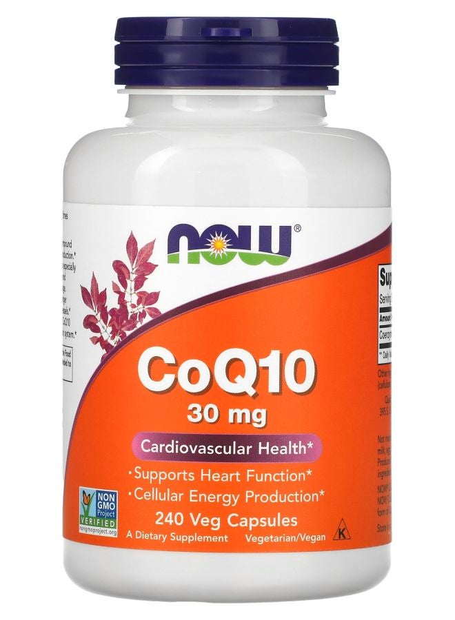 now CoQ10 30 mg 240 Veg Capsules
