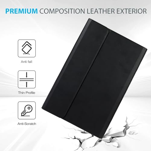 Concept Kart Keyboard Case for Lenovo Tab M10 FHD Plus 3rd Gen 10.61” with Smart Touchpad, 7 Color Backlit, Detachable Magnetic Keyboard, Pencil Holder - Image 4