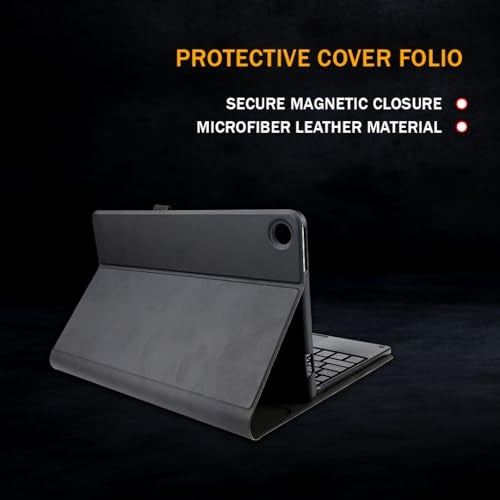 Concept Kart Keyboard Case for Lenovo Tab M10 FHD Plus 3rd Gen 10.61” with Smart Touchpad, 7 Color Backlit, Detachable Magnetic Keyboard, Pencil Holder - Image 3