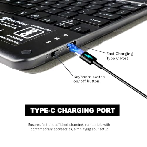 Concept Kart Keyboard Case for Lenovo Tab M10 FHD Plus 3rd Gen 10.61” with Smart Touchpad, 7 Color Backlit, Detachable Magnetic Keyboard, Pencil Holder - Image 5