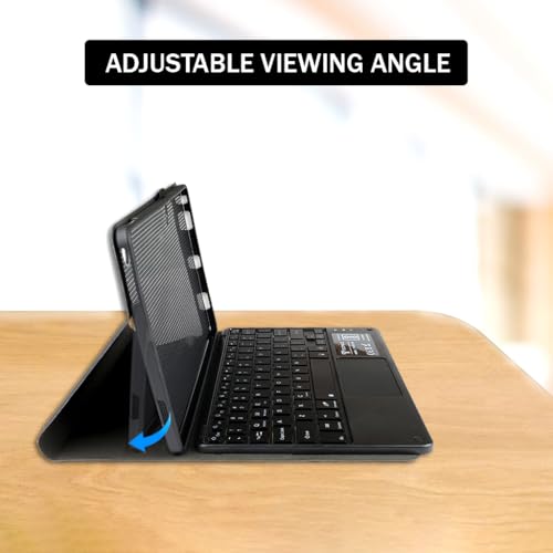 Concept Kart Keyboard Case for Lenovo Tab M10 FHD Plus 3rd Gen 10.61” with Smart Touchpad, 7 Color Backlit, Detachable Magnetic Keyboard, Pencil Holder - Image 2
