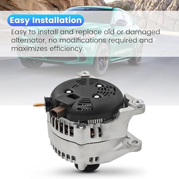 HonHuCo 50537696 570050552 Alternator 180A 14V Compatible With Alfa Romeo Stelvio 2.0L 2018-2020 for Giulia 2017-2020 - Image 5