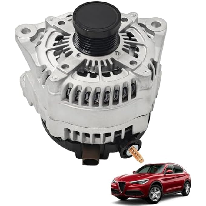 HonHuCo 50537696 570050552 Alternator 180A 14V Compatible With Alfa Romeo Stelvio 2.0L 2018-2020 for Giulia 2017-2020 - Image 1
