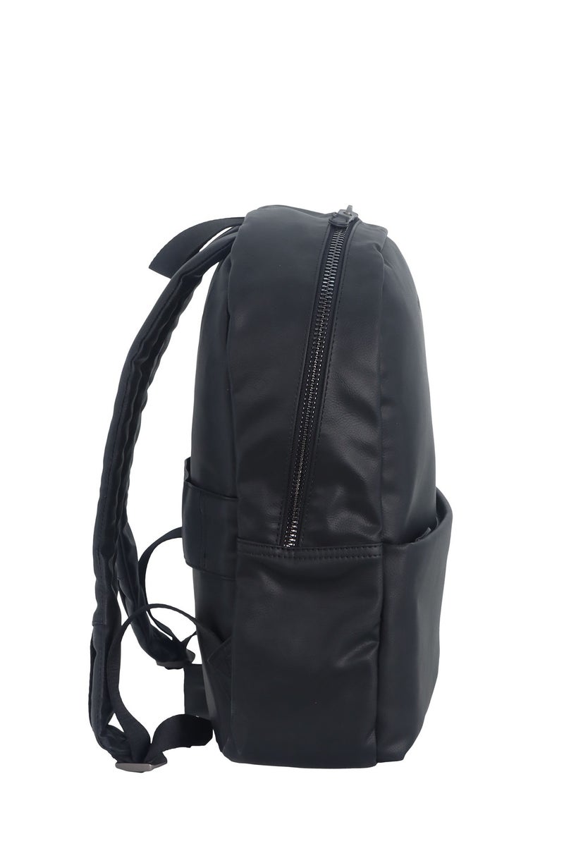 Discovery RFID Travel Laptop Backpack for Men & Women – Fits MacBook Pro 14", iPad Mini Pocket, Luggage Strap, Anti-Theft, Stylish & Durable Work Bag Black. - Image 5