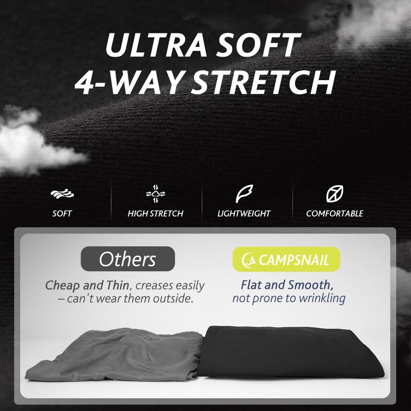 CAMPSNAIL 4 Pack Joggers for Women - Sweatpants with Pockets Lightweight Comfy Yoga Pants for Workout Travel Lounge - Image 4