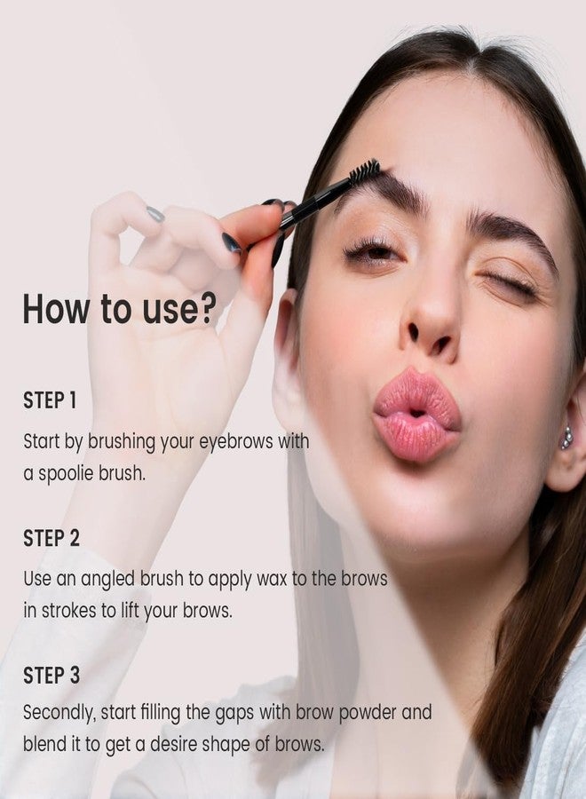 Half N Half The Brow Addition Eyebrow Enhancer Palette | Sleek spoolie brush | Long-Lasting & Natural looking results | Easy to use | Perfect arch- 02 Delicate Arch - Image 2