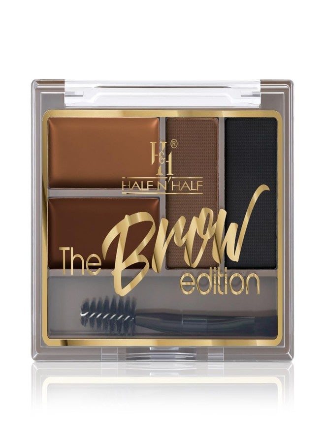 Half N Half The Brow Addition Eyebrow Enhancer Palette | Sleek spoolie brush | Long-Lasting & Natural looking results | Easy to use | Perfect arch- 02 Delicate Arch - Image 4