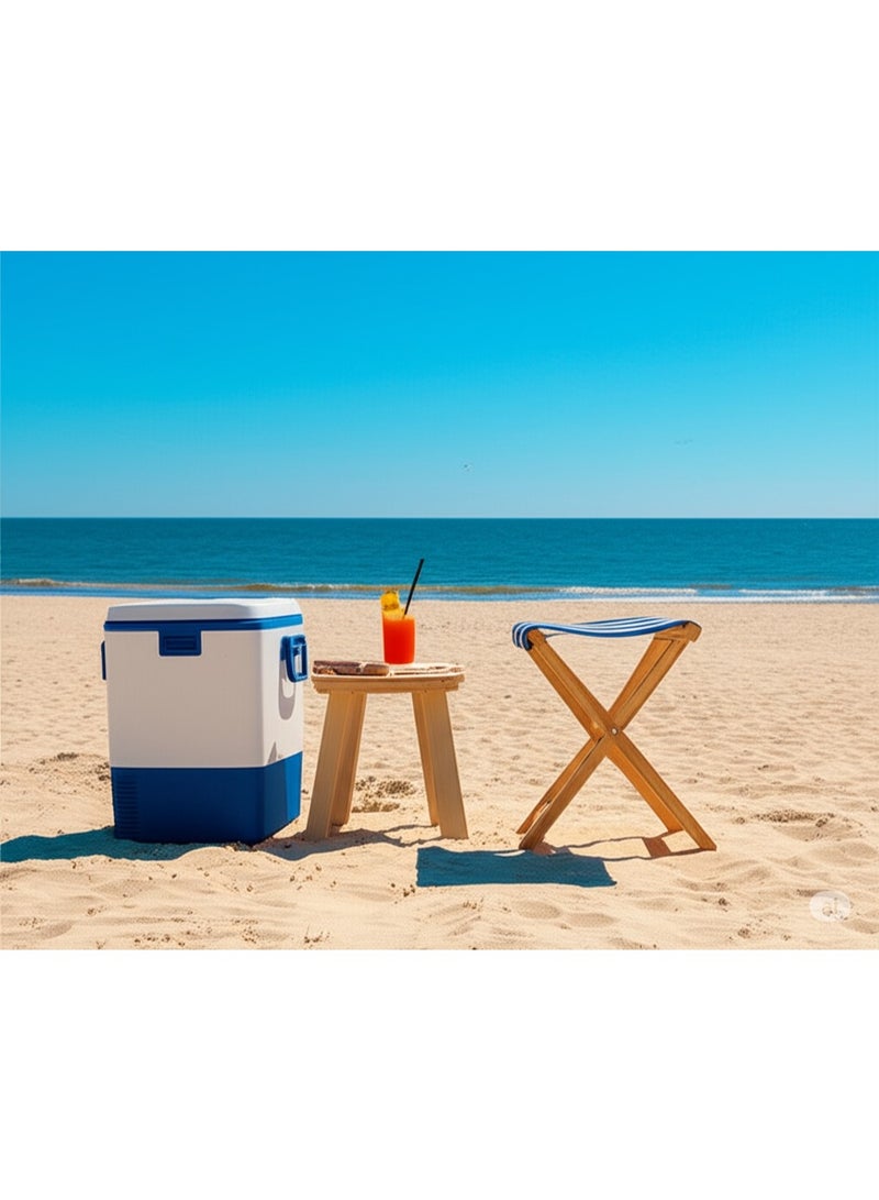 كرسي بحر صغير خشب زان