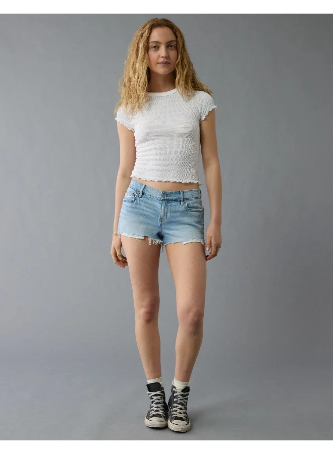 American Eagle AE Smocked Hey Baby Tee