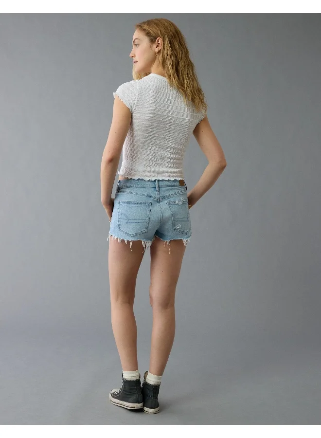American Eagle AE Smocked Hey Baby Tee