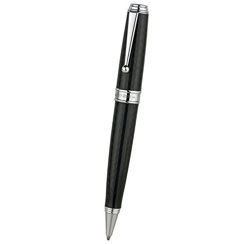 Monteverde Invincia Deluxe Ballpoint Pen - Chrome, Carbon Fiber Design, Premium Writing Instrument - Image 2