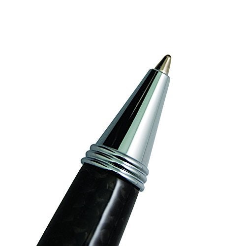 Monteverde Invincia Deluxe Ballpoint Pen - Chrome, Carbon Fiber Design, Premium Writing Instrument - Image 3