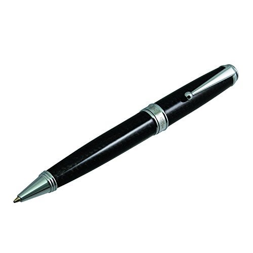 Monteverde Invincia Deluxe Ballpoint Pen - Chrome, Carbon Fiber Design, Premium Writing Instrument - Image 1