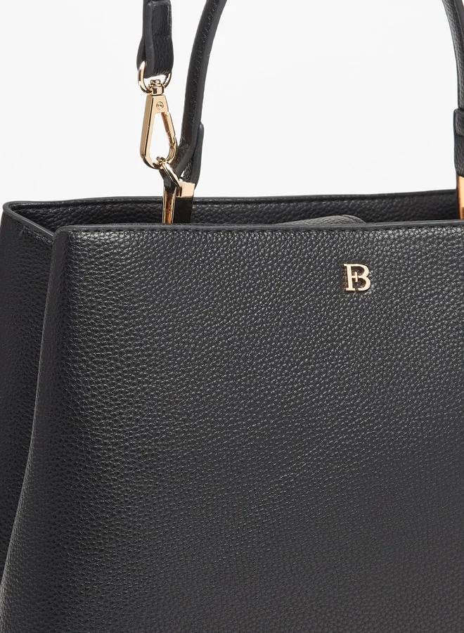 Flora Bella By Shoexpress Women Textured Tote Bag with Magnetic Closure and Double Handle