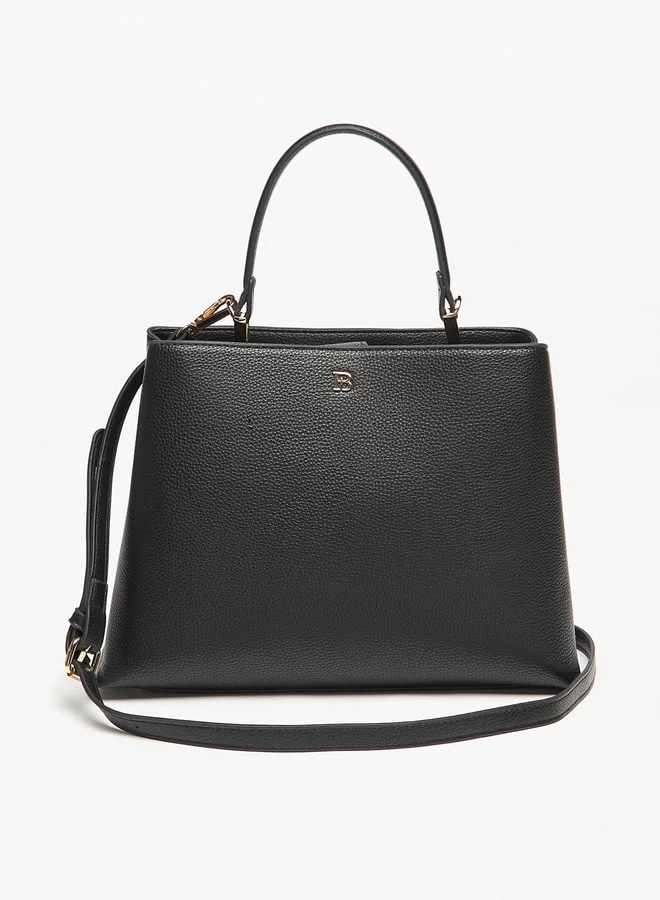 Flora Bella By Shoexpress Women Textured Tote Bag with Magnetic Closure and Double Handle