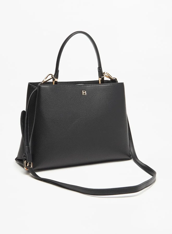 Flora Bella By Shoexpress Women Textured Tote Bag with Magnetic Closure and Double Handle