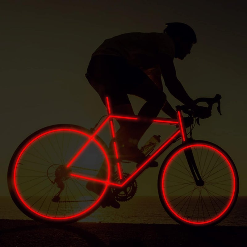 D-Fix شريط عاكس عالي الكثافة من راديوم - 5 أمتار في الطول - 48 مم / 2 بوصة عرض - 1 لفة لكل عبوة - شريط تحذير عاكس للسيارات والدراجات والمركبات التجارية عاكس شريط - أحمر - Image 3