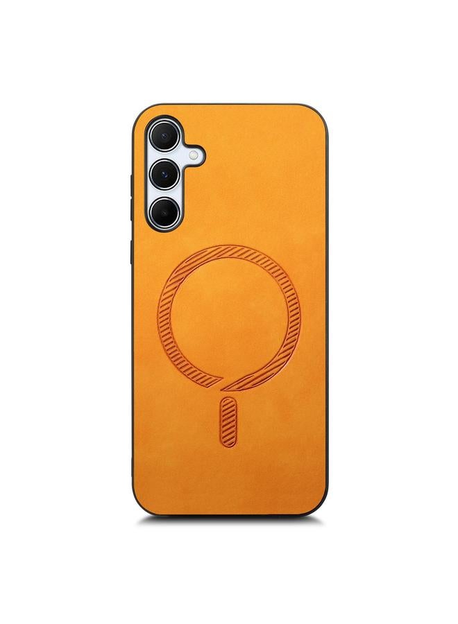 S-TOP Case For Samsung Galaxy A55 5G Solid Color Retro Magsafe PU Back Cover Phone Case - Image 3