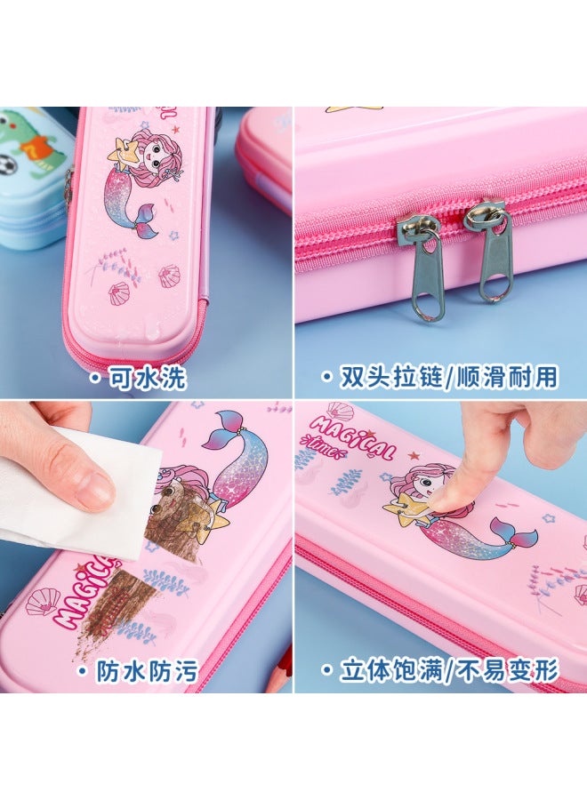 HELPS Cartoon Primary School Children's Pencil Box Cute Men's And Women's Wear-resistant Stationery Box Large Capacity Zipper Pencil Box Prizes - Image 4