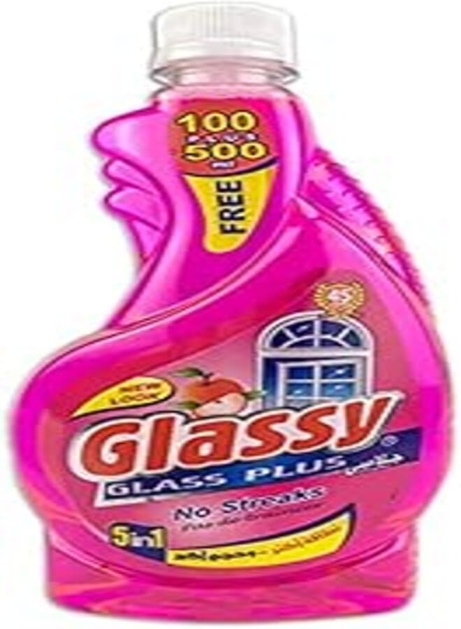 Glassy Glassy Glass & Window Cleaners With Apple Scent , 600 ml 