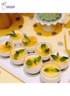 WAOKN 20-Piece Disposable Honeypot Dessert Cups Mini Dessert Cups Plastic Cake Jelly Packing Cups 80Ml Transparent Plastic Clear  - Image 3
