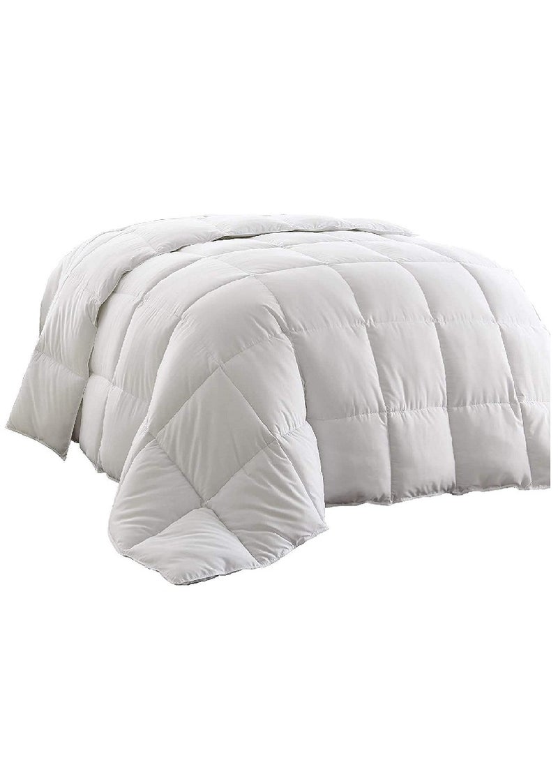 Blueberry - Solid Microfibre Duvet Fillers Microfiber White 160x220cm - Image 1