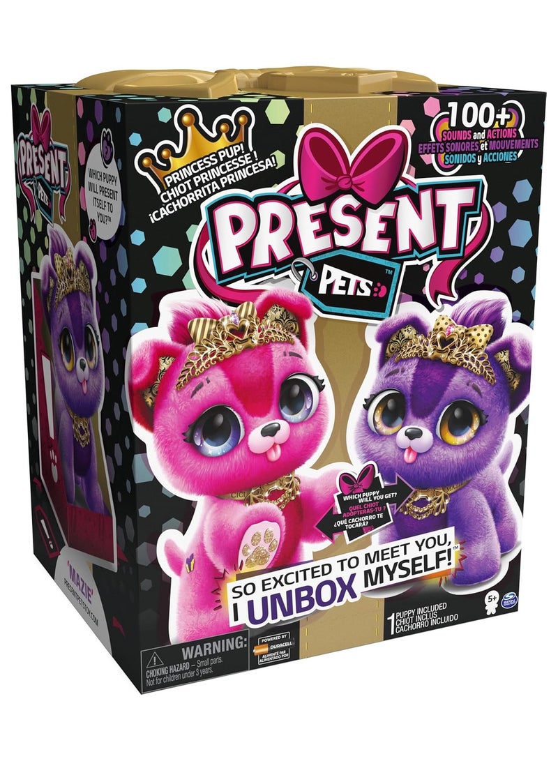 سبن ماستر لعبة تفاعلية محشوة على شكل جرو الأميرة مع أكثر من 100 صوت وحركة (قد يختلف الطراز)، ألعاب للأطفال من سن 5 سنوات فما فوق - Image 1