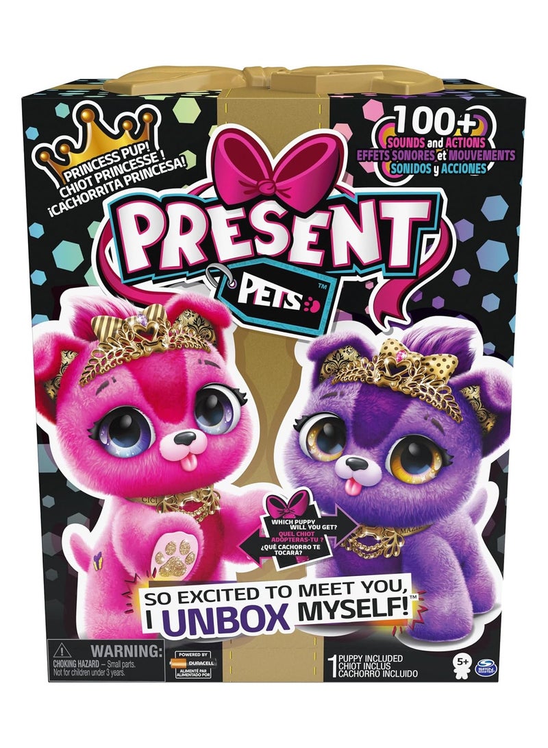 سبن ماستر لعبة تفاعلية محشوة على شكل جرو الأميرة مع أكثر من 100 صوت وحركة (قد يختلف الطراز)، ألعاب للأطفال من سن 5 سنوات فما فوق - Image 2