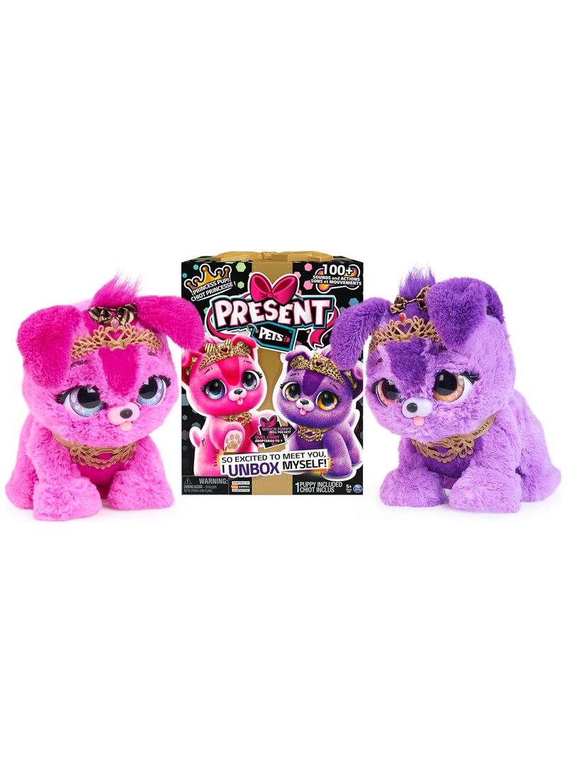 سبن ماستر لعبة تفاعلية محشوة على شكل جرو الأميرة مع أكثر من 100 صوت وحركة (قد يختلف الطراز)، ألعاب للأطفال من سن 5 سنوات فما فوق - Image 5