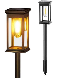 MOMENT 2 Pack Solar Lights For Outdoor Garden, Decorative Light Solar Garden Lights, Ip65 Waterproof, Auto On/Off Led Solar Lamp For Garden Paths, Patio, Lawn  - Image 1