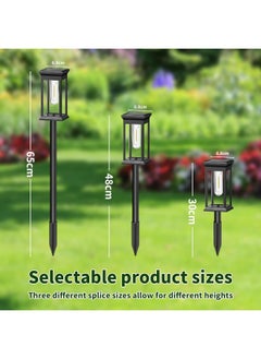 MOMENT 2 Pack Solar Lights For Outdoor Garden, Decorative Light Solar Garden Lights, Ip65 Waterproof, Auto On/Off Led Solar Lamp For Garden Paths, Patio, Lawn  - Image 2