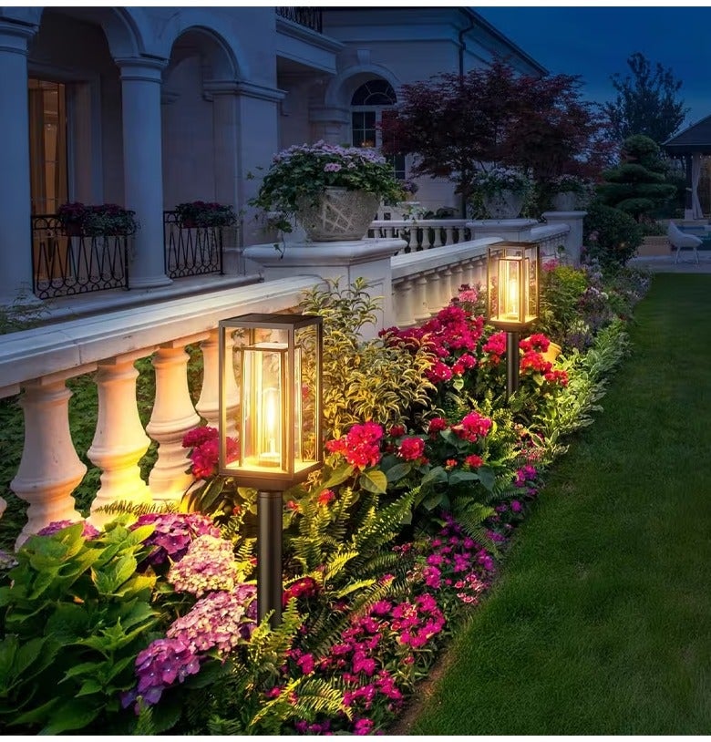 MOMENT 2 Pack Solar Lights For Outdoor Garden, Decorative Light Solar Garden Lights, Ip65 Waterproof, Auto On/Off Led Solar Lamp For Garden Paths, Patio, Lawn - Image 3