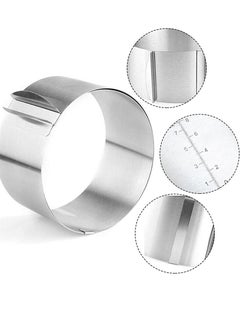 Scrolls Stainless Steel 6 to12 Inch Adjustable Cake Mousse Mould Cake Baking Cake Decor Mould Ring Cake Decorating Mould Baking Ring  - Image 3