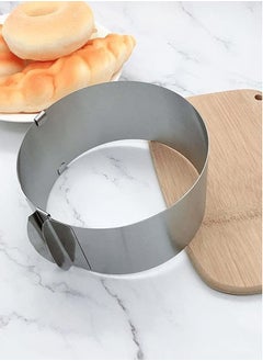 Scrolls Stainless Steel 6 to12 Inch Adjustable Cake Mousse Mould Cake Baking Cake Decor Mould Ring Cake Decorating Mould Baking Ring  - Image 5