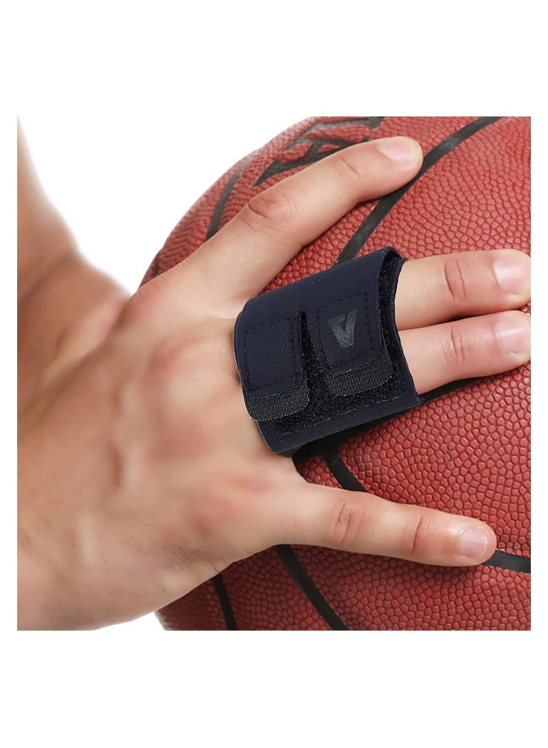 Generic 2 Pack Finger Splint, Reusable Finger Support Sleeves for Sport Injuries, Adjustable Elastic Trigger Finger Splints for basketball volleyball tennis  - Image 2