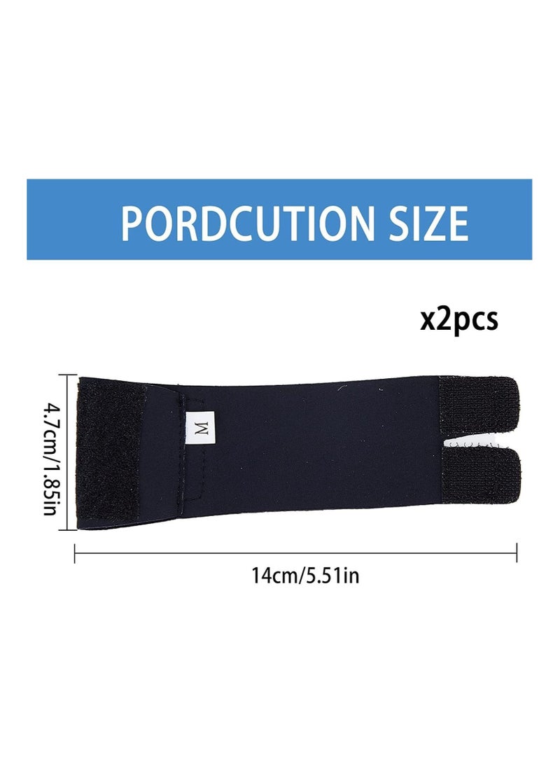 Generic 2 Pack Finger Splint, Reusable Finger Support Sleeves for Sport Injuries, Adjustable Elastic Trigger Finger Splints for basketball volleyball tennis  - Image 3