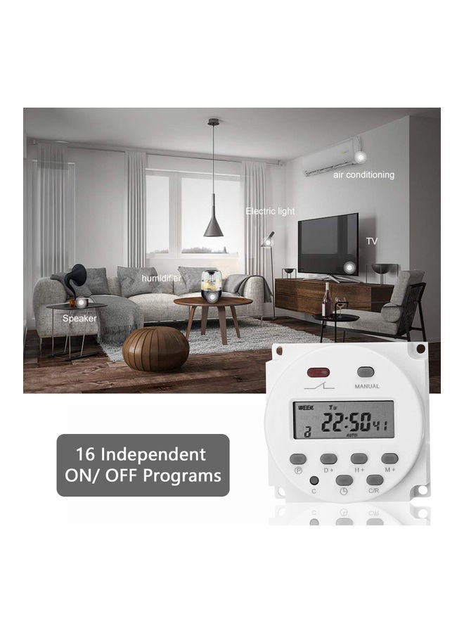NIBEMINENT Weekly Switch Timer White  - Image 2