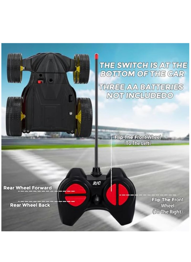 YelaJoy Remote Control Car, RC Cars Stunt Car Toys with Headlights, Double-Sided 360° Rotating, Outdoor RC Car Toy for Kids Age 3-8 Boys Girls Birthday Gift  - Image 4