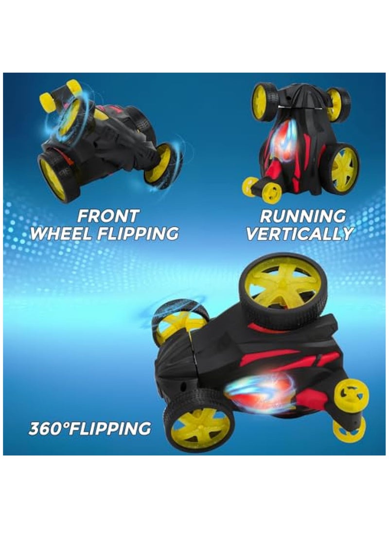 YelaJoy Remote Control Car, RC Cars Stunt Car Toys with Headlights, Double-Sided 360° Rotating, Outdoor RC Car Toy for Kids Age 3-8 Boys Girls Birthday Gift  - Image 3