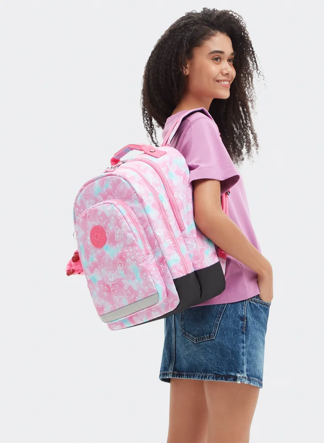 kipling Large backpack (with laptop protection) Female Garden Clouds Class Room