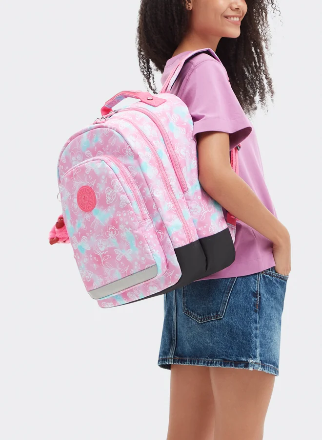 kipling Large backpack (with laptop protection) Female Garden Clouds Class Room