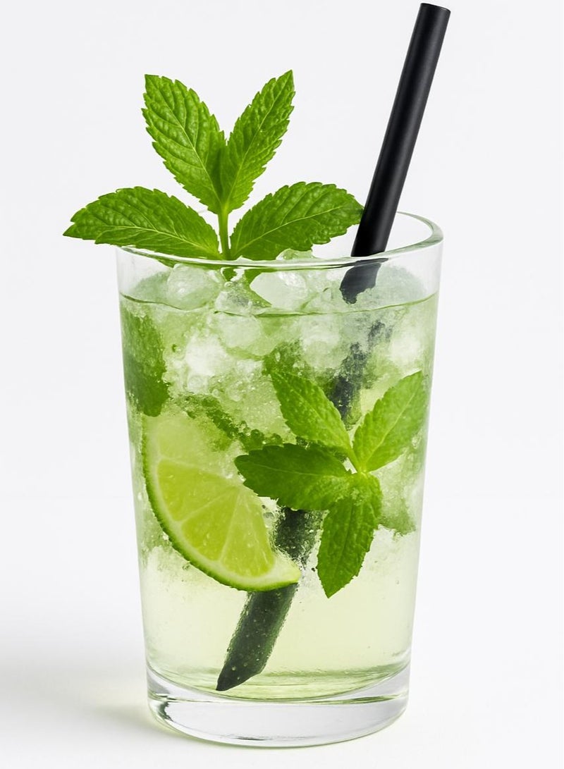 وين باك مصاصات شاي الفقاعات السوداء مغلفة بشكل فردي - 8 مم × 23 سم - 250 قطعة - Image 2