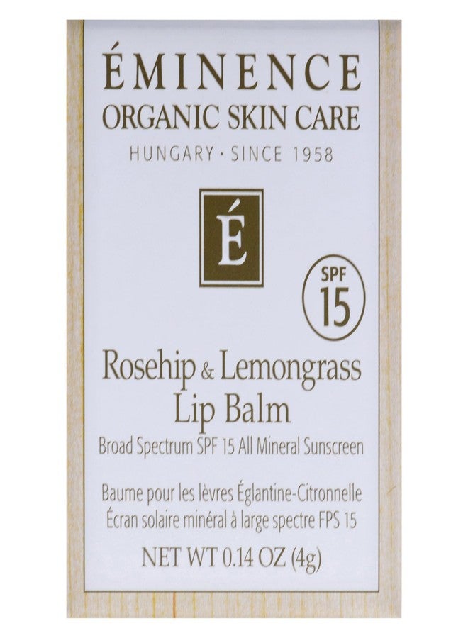 EMINENCE Rosehip and Lemongrass Lip Balm SPF 15 by Eminence for Unisex - 0.14 oz Lip Balm - Image 5