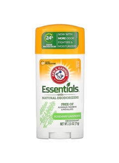 Arm & Hammer Essentials with Natural Deodorizers, Deodorant, Rosemary Lavender, 2.5 oz (71 g) 