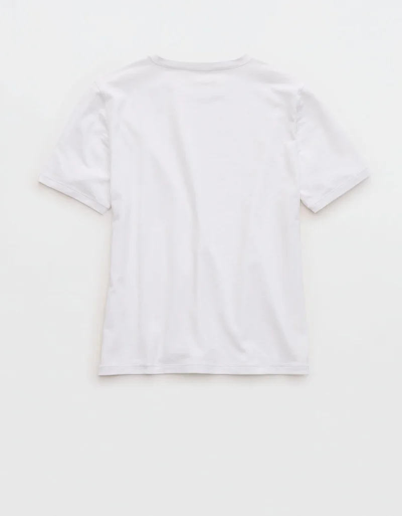Aerie  Aerie SMOOTHEZ Cotton Blend Short Sleeve Crew T-Shirt for Women | Best Price UAE