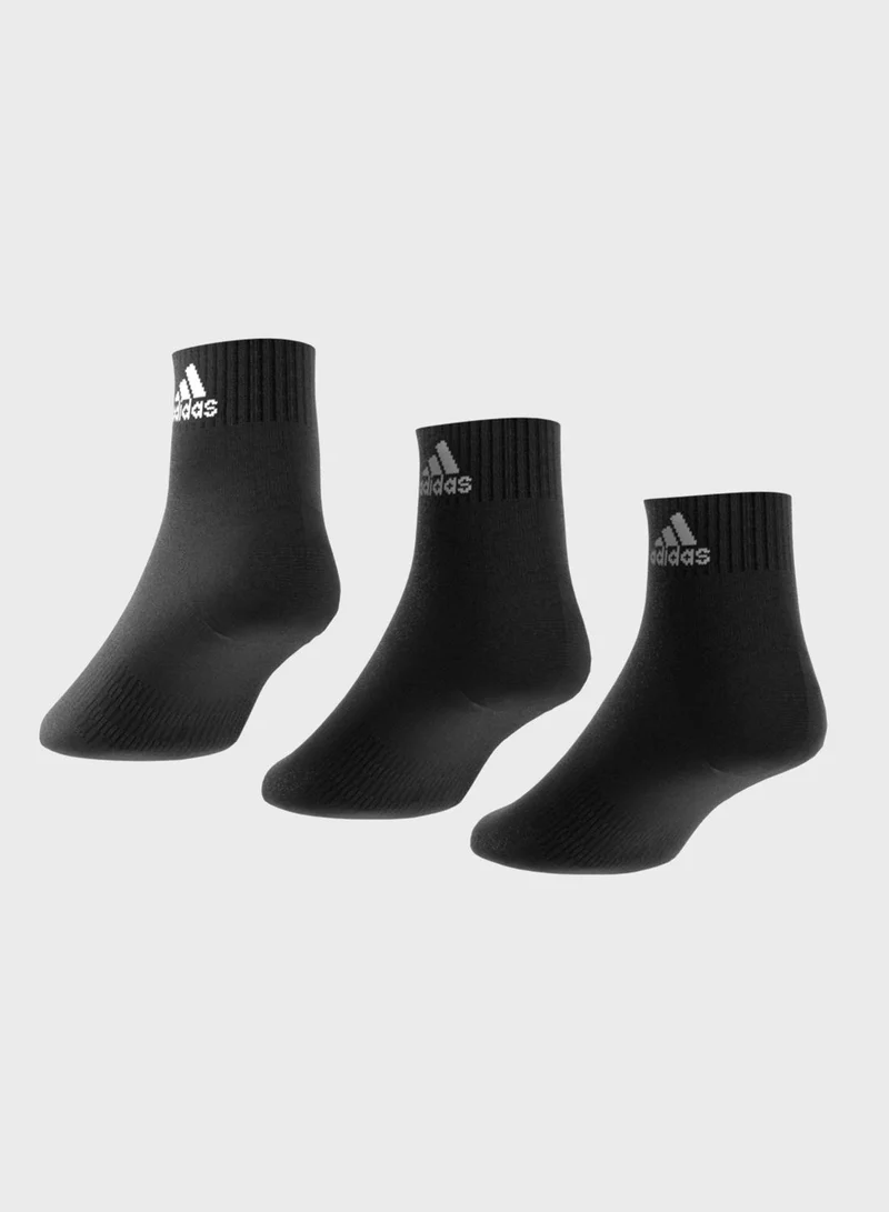 Adidas Thin and Light Ankle Socks 3 Pairs