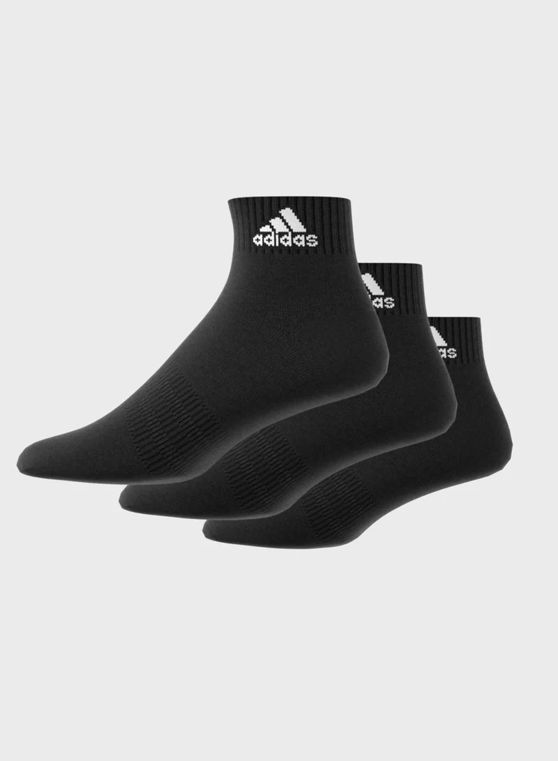 Adidas Thin and Light Ankle Socks 3 Pairs