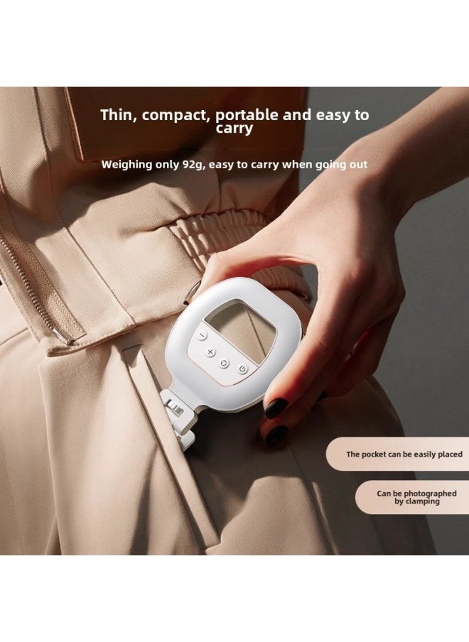 Generic Mobile Phone Fill Light Portable Mobile Phone Self-timer Clip Light Charging Ring-shaped Beauty Self-timer Pocket Fill Light-Specifications:Ring Fill Light  + Desktop Tripod  - Image 3