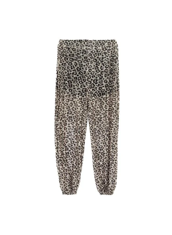 كوتون Leopard Printed Harem Pants