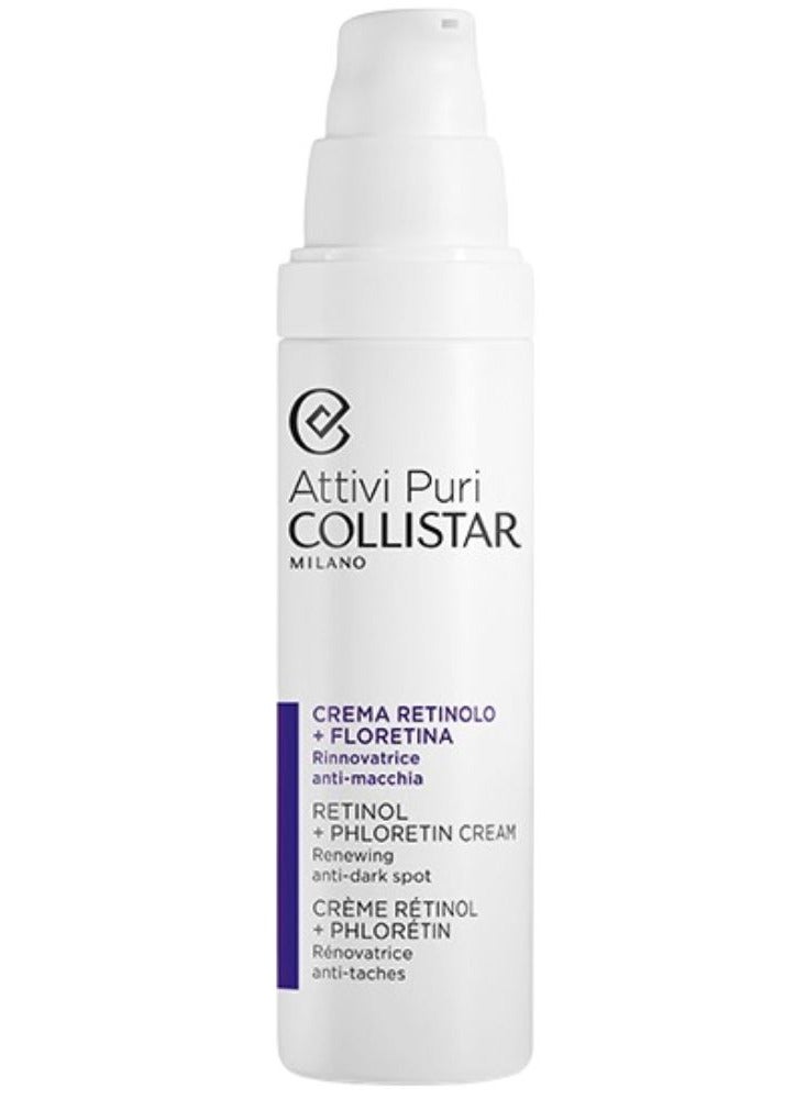 COLLISTAR Collistar Attivi Puri Retinol + Phloretin Cream Renewing Anti-Dark Spot 50ml  - Image 1